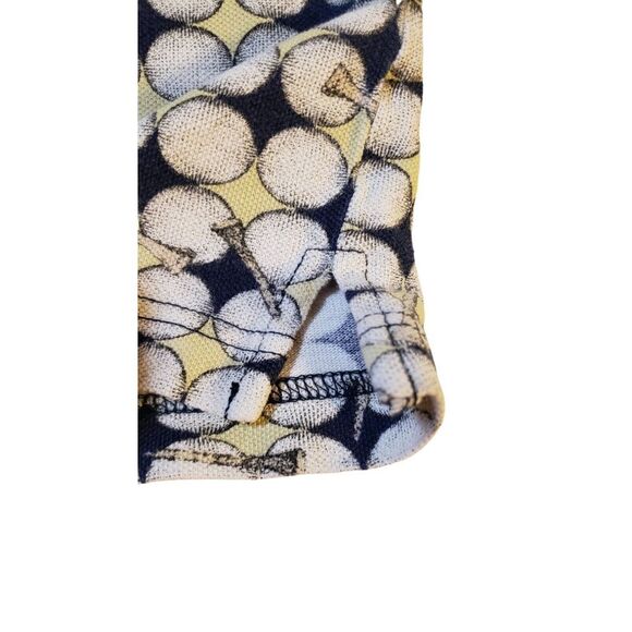 Vintage Penguin Sport Polo Shirt Mens Navy Medium All Over Golf Print Gorpcore - Picture 9 of 15